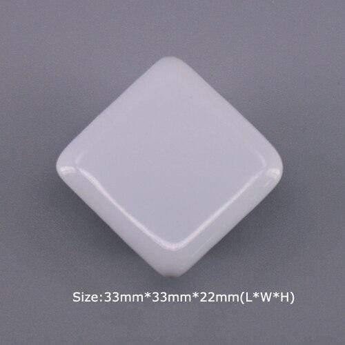 1x Classic White  Porcelain/Ceramic Drawer Pull Knob Cabinet Cupboard Door Handle Knob