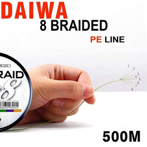 Planet Gates Multicolor / 30LB-13KG-0.2MM / Mainline 500M PE 8 Braided Fishing Line for Sea Fishing 8 Strands 30lb 40lb 60lb 80lb Super Strong Japanese Multifilament line