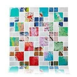 Kitchen Bathroom 3D Waterproof Self Adhesive Mosaic Wall Decal Cabinet Sticker Peel and Stick Backsplash Vinyl Tiles