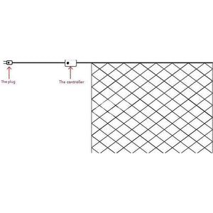 Planet Gates Multicolor / EU Plug 220V / 1.5mX1.5m 96LEDs LED Net Mesh String Light 1.5x1.5M 2x2M 3x2M 6x4M TV Backgroun Decorate Garden Fairy Light Christmas Wedding Party Holiday Light