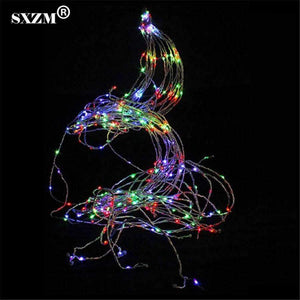 Planet Gates Multicolor SXZM 12V 20X2Meter 400leds Led string Light Super Soft flexible strip DC 5.5X2.1mm outdoor decoration Xmas tree Garden Party