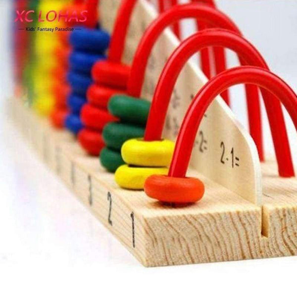 Planet Gates Multicolor Wooden Abacus Soroban Toys Children Counting Calculation Shelf Blocks Montessori Learning Educational Math Toys