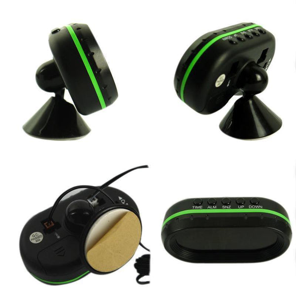 Planet Gates Multifunction Digital Car Voltage Monitor Meter Gauge Auto Electronic Alarm Clock LCD Display Temperature Thermometer Voltmeter