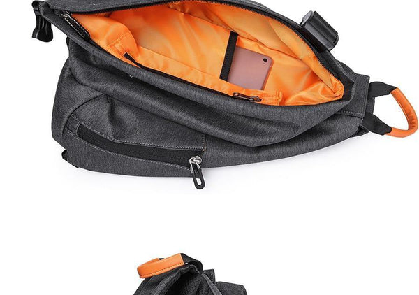 Planet Gates Multifunction Fashion Crossbody Bags Men USB Charging Chest Pack Short Trip Messengers Bag Water Repellent Shoulder Bag