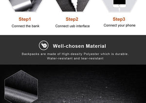 Planet Gates Multifunction Fashion Crossbody Bags Men USB Charging Chest Pack Short Trip Messengers Bag Water Repellent Shoulder Bag