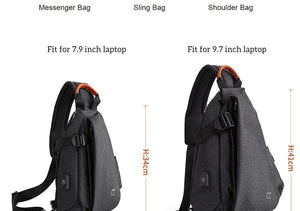 Planet Gates Multifunction Fashion Crossbody Bags Men USB Charging Chest Pack Short Trip Messengers Bag Water Repellent Shoulder Bag