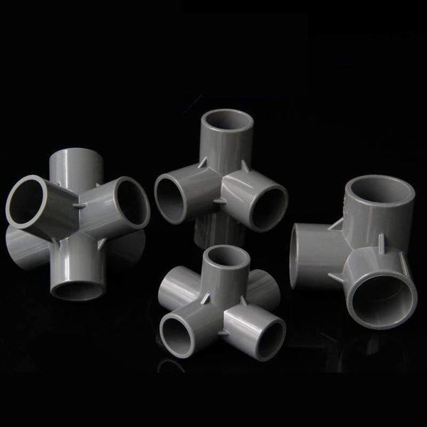 Multifunction Pvc Pipe Connector DIY Shelf Support Joint 3 4 5 6 Way Splitter 20 -50mm Tube Coupler Adapter Garden Pipe Fittings