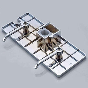 Planet Gates Multifunction Shower Pipe Rod Rack Storage Shelves Racks Shampoo Bath Towel Tray Shelf Home Bathroom Organization Accessories