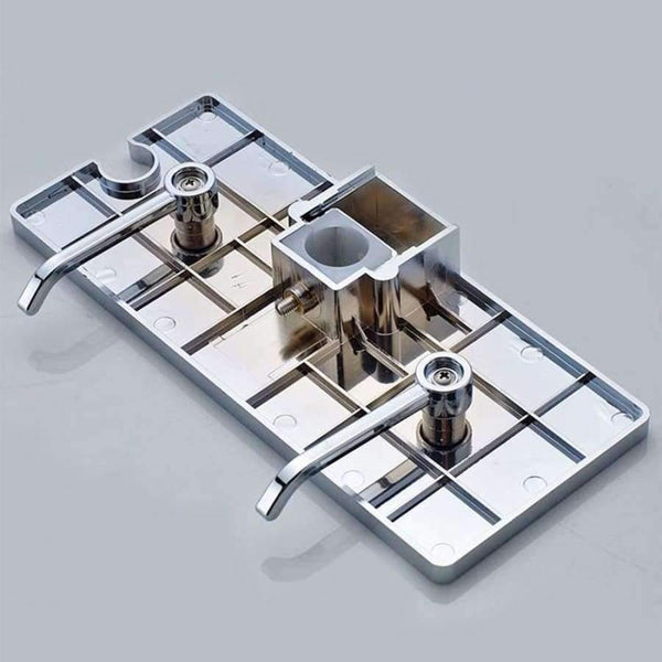 Planet Gates Multifunction Shower Pipe Rod Rack Storage Shelves Racks Shampoo Bath Towel Tray Shelf Home Bathroom Organization Accessories