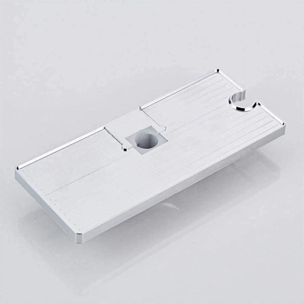 Planet Gates Multifunction Shower Pipe Rod Rack Storage Shelves Racks Shampoo Bath Towel Tray Shelf Home Bathroom Organization Accessories