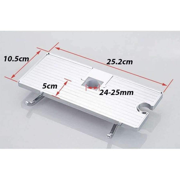 Planet Gates Multifunction Shower Pipe Rod Rack Storage Shelves Racks Shampoo Bath Towel Tray Shelf Home Bathroom Organization Accessories