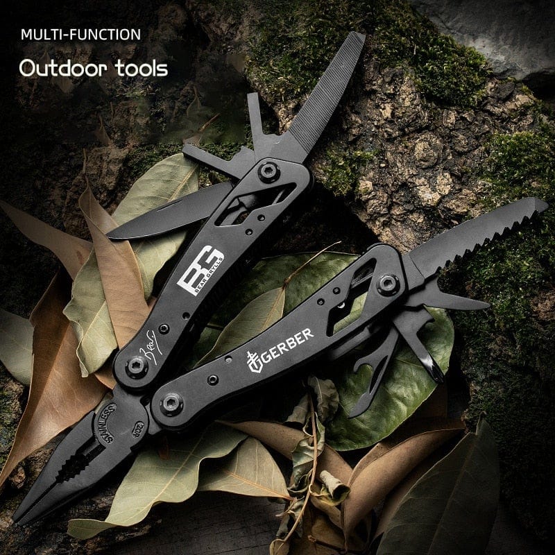 Planet Gates Multifunction Stainless Steel Multi-tool Pocket Knife Pliers Folding Pliers Mini Portable Folding Pliers