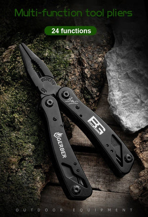 Planet Gates Multifunction Stainless Steel Multi-tool Pocket Knife Pliers Folding Pliers Mini Portable Folding Pliers