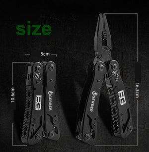 Planet Gates Multifunction Stainless Steel Multi-tool Pocket Knife Pliers Folding Pliers Mini Portable Folding Pliers