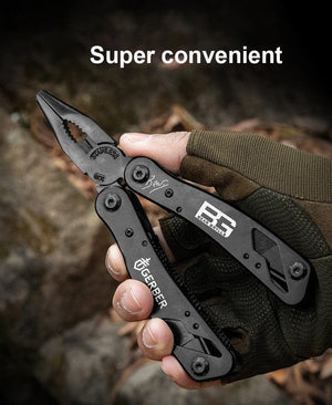 Planet Gates Multifunction Stainless Steel Multi-tool Pocket Knife Pliers Folding Pliers Mini Portable Folding Pliers