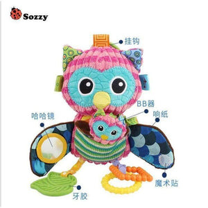 Planet Gates Multifunctional Baby Toys Rattles Mobiles Soft Cotton Infant Pram Stroller Car Bed Rattles Hanging Owl Plush Toys