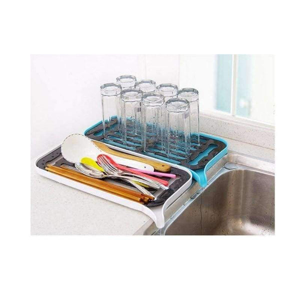 Planet Gates Multifunctional Double Layer Kitchen Drain Shelf Sink Draining Rack Tray Dish Bowl Storage Holder Vegetable Fruits Draing Board