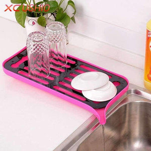 Planet Gates Multifunctional Double Layer Kitchen Drain Shelf Sink Draining Rack Tray Dish Bowl Storage Holder Vegetable Fruits Draing Board