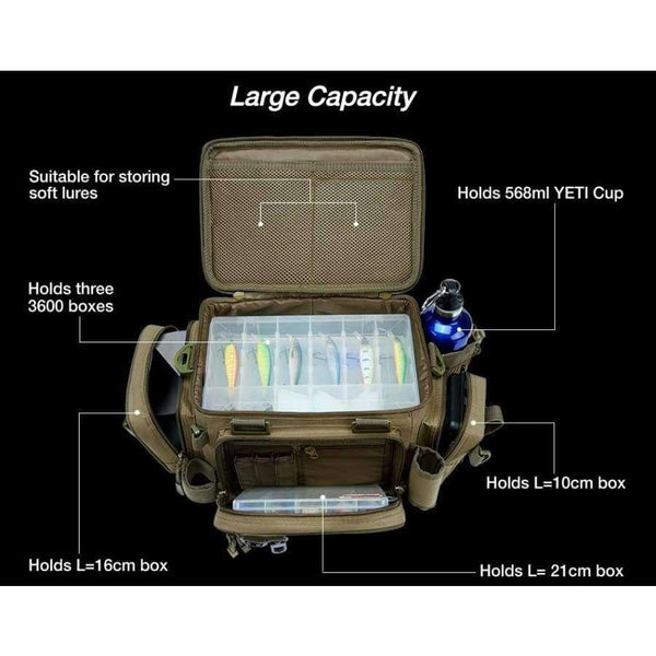 Planet Gates Multifunctional Fishing Bag Large Storage Tackle Box Bag Portable Outdoor Sports Hiking Camping Bag Bolsa De Pesca