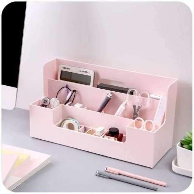 Planet Gates Multifunctional Office Desk Sets Desk Accessories Stationery Desk Organizer Classified Office Organizer Plastic Storage Box