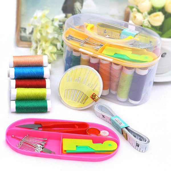 Planet Gates Multifunctional Sewing Kit Full Set Random Color Thread Needles Scissor Tweezers Needle Kit Sewing Box Set Household Arts Crafts