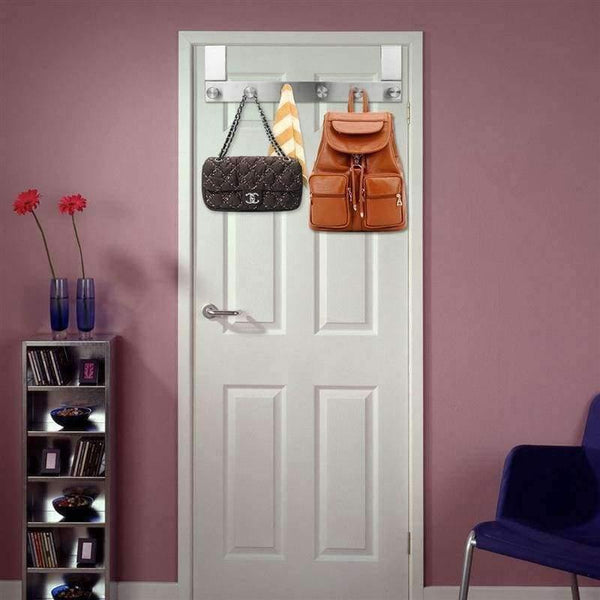 Planet Gates Multifunctional Stainless Steel Hook Rack Hook Rail Coat Rack Home Storage Organization for Kitchen Bedroom Bathroom