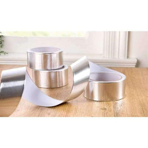 Planet Gates Multifunctional Strong Aluminium Self Adhesive Foil Tape Silver High Temperature Sealed Repair Pipe Wire Car Exhaust