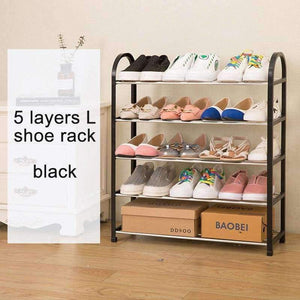 Planet Gates Multiple layers Shoe Rack Plastic parts Steel Pipe Shoes Shelf Easy Assembled Storage Organizer Stand Living Room Furniture