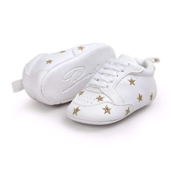 Planet Gates Multiple Star Baby Girl Shoes first walkers Lace-up Fashion Baby Shoes For 0-18 Months