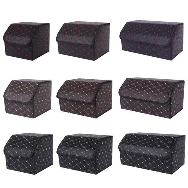 Planet Gates Multipurpose Collapsible Car Trunk Storage Organizer With Lid Portable Car Storage Box Car Trunk Organizer