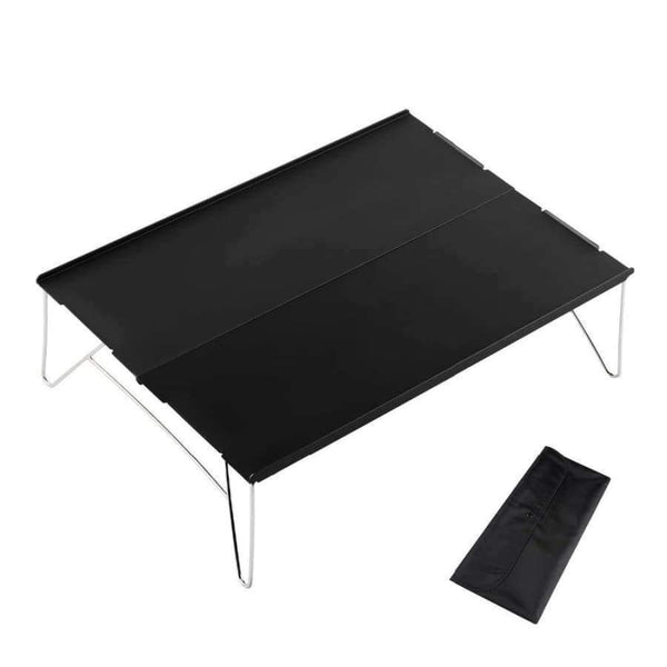 Planet Gates Multipurpose Square Folding Tables by 35*25*11cm with Carry Bag Black Outdoor Tables for Camping, Hiking, Picnic, Fishing, BBQ