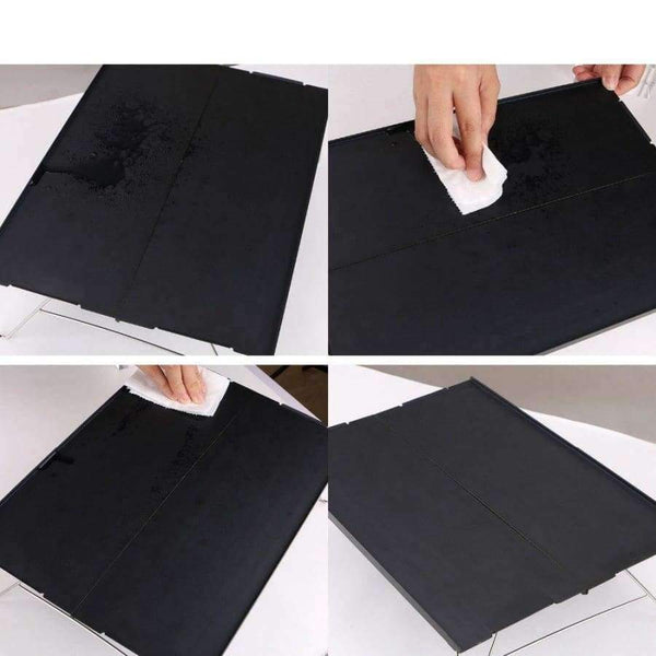 Planet Gates Multipurpose Square Folding Tables by 35*25*11cm with Carry Bag Black Outdoor Tables for Camping, Hiking, Picnic, Fishing, BBQ