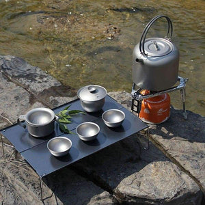 Planet Gates Multipurpose Square Folding Tables by 35*25*11cm with Carry Bag Black Outdoor Tables for Camping, Hiking, Picnic, Fishing, BBQ