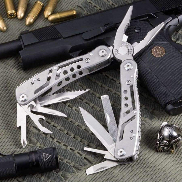 Planet Gates Multitool with Mini Tools Knife Pliers Swiss Army Knife and Multi-tool kit for outdoor camping equipment