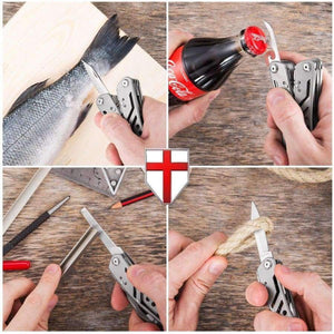 Planet Gates Multitool with Mini Tools Knife Pliers Swiss Army Knife and Multi-tool kit for outdoor camping equipment