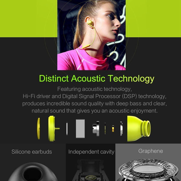 Planet Gates Mutto Sports Bluetooth Earphone, ROCK Space Series Luxury Bluetooth 4.1 IPX 4 In Ear Sport Bluetooth Earphone