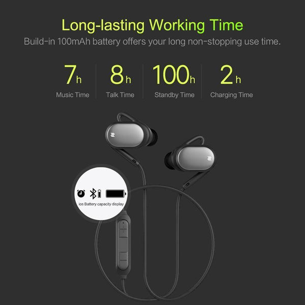 Planet Gates Mutto Sports Bluetooth Earphone, ROCK Space Series Luxury Bluetooth 4.1 IPX 4 In Ear Sport Bluetooth Earphone