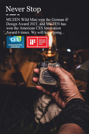 Planet Gates MUZEN Wild Mini Bluetooth 5.0 Wireless Speaker Outdoor Waterproof Punk Retro Art Birthday Present Creative Christmas Gift