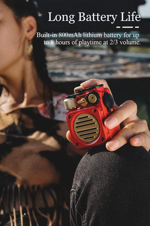 Planet Gates MUZEN Wild Mini Bluetooth 5.0 Wireless Speaker Outdoor Waterproof Punk Retro Art Birthday Present Creative Christmas Gift