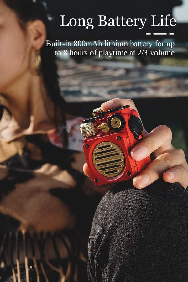 Planet Gates MUZEN Wild Mini Bluetooth 5.0 Wireless Speaker Outdoor Waterproof Punk Retro Art Birthday Present Creative Christmas Gift