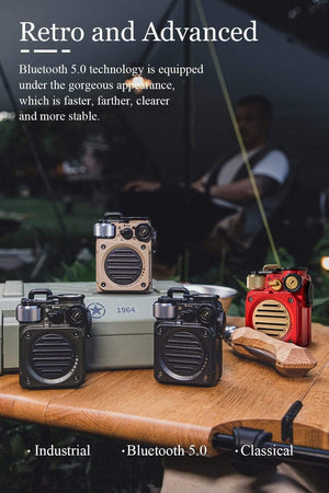 Planet Gates MUZEN Wild Mini Bluetooth 5.0 Wireless Speaker Outdoor Waterproof Punk Retro Art Birthday Present Creative Christmas Gift