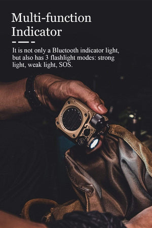 Planet Gates MUZEN Wild Mini Bluetooth 5.0 Wireless Speaker Outdoor Waterproof Punk Retro Art Birthday Present Creative Christmas Gift