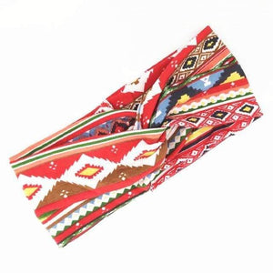 Boho Flower Headbands For Women Vintage Strecth Hairbands Bows Headband Yoga Turban Headwrap Girls Hair Accessories