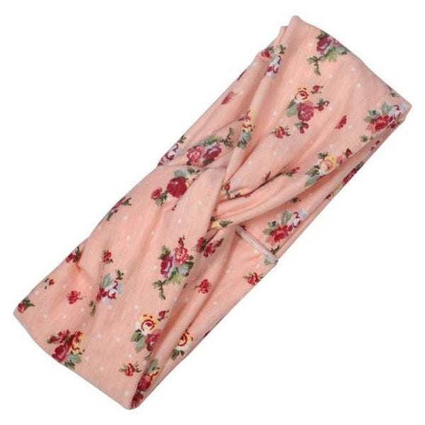 Boho Flower Headbands For Women Vintage Strecth Hairbands Bows Headband Yoga Turban Headwrap Girls Hair Accessories
