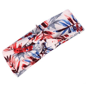 Boho Flower Headbands For Women Vintage Strecth Hairbands Bows Headband Yoga Turban Headwrap Girls Hair Accessories