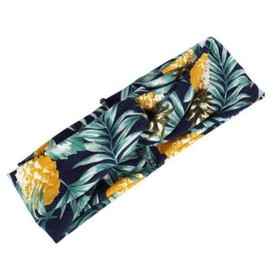Boho Flower Headbands For Women Vintage Strecth Hairbands Bows Headband Yoga Turban Headwrap Girls Hair Accessories