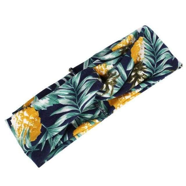 Boho Flower Headbands For Women Vintage Strecth Hairbands Bows Headband Yoga Turban Headwrap Girls Hair Accessories