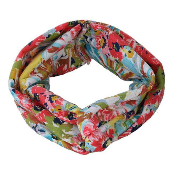 Boho Flower Headbands For Women Vintage Strecth Hairbands Bows Headband Yoga Turban Headwrap Girls Hair Accessories