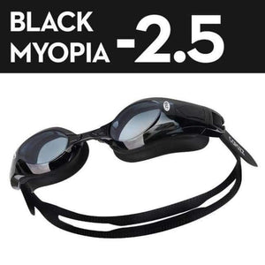Planet Gates Myopia Black -2.5 / China Swimming Goggles Myopia 0 -1.5 to -8 Support Anti fog UV Protecion Swimming Glasses Diopter Adult Men Women Zwembril 2018
