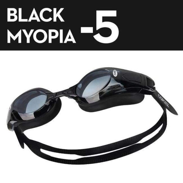Planet Gates Myopia Black -5 / China Swimming Goggles Men Women Adult 0 -1.5 to -8 Double Anti fog UV Protecion Swimming Glasses Pro Diopter Zwembril